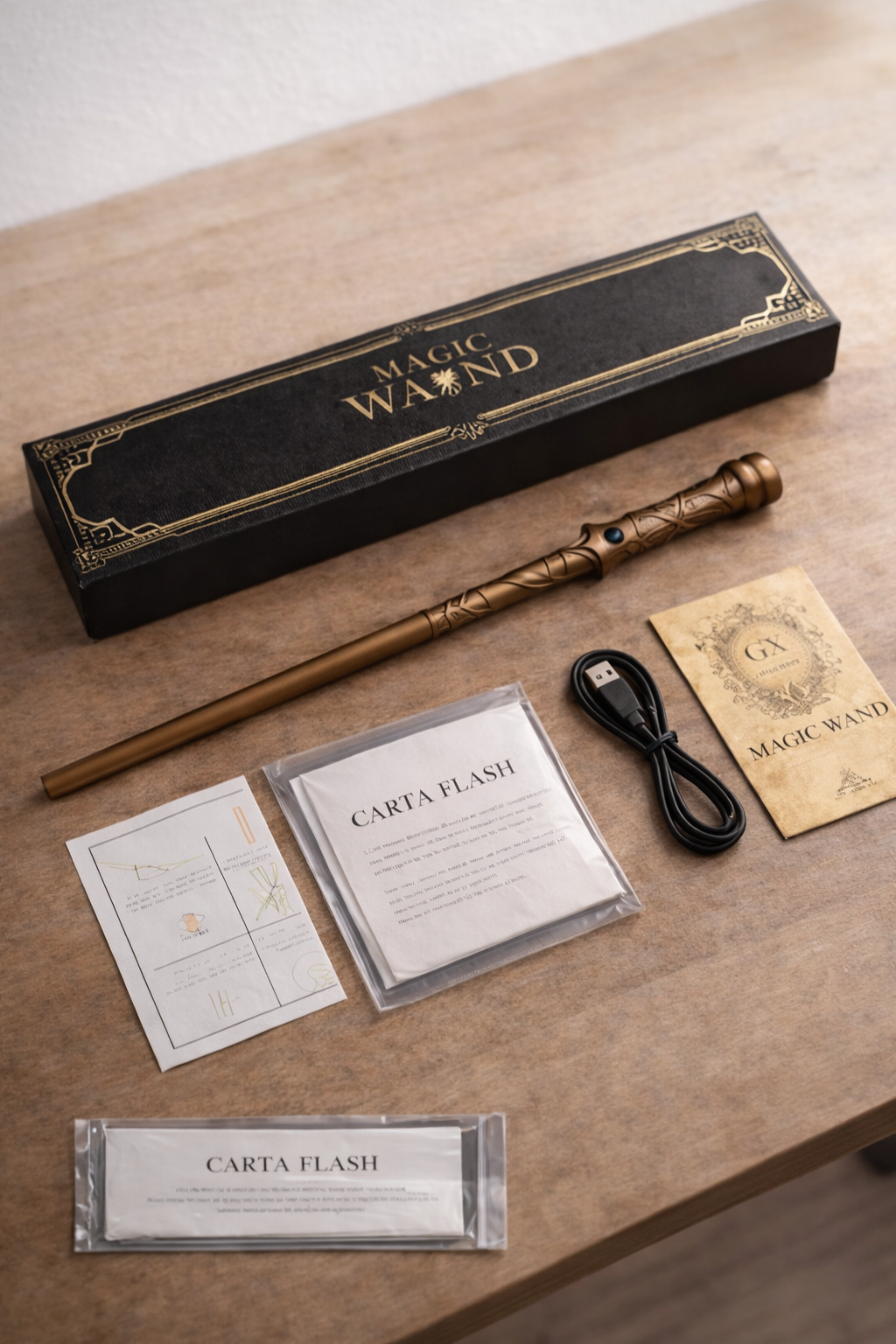 Bacchetta Magica con Fiamma Reale – Effetto Wow Istantaneo