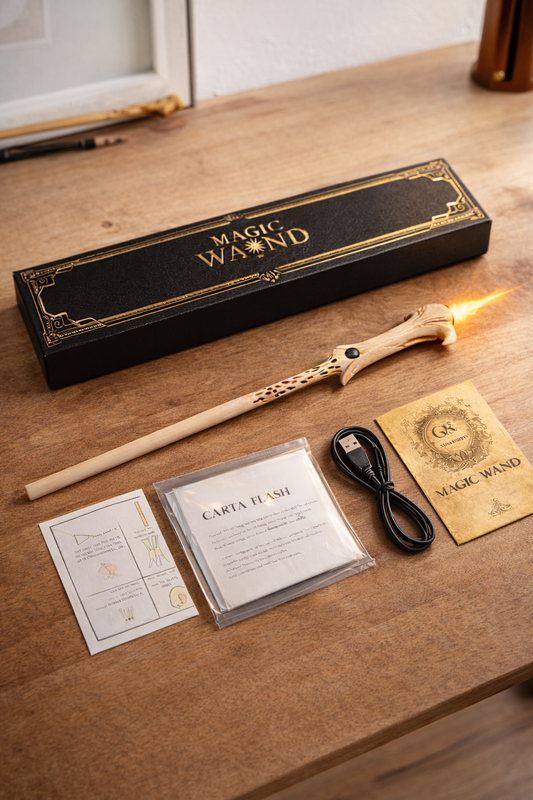 Bacchetta Magica con Fiamma Reale – Effetto Wow Istantaneo
