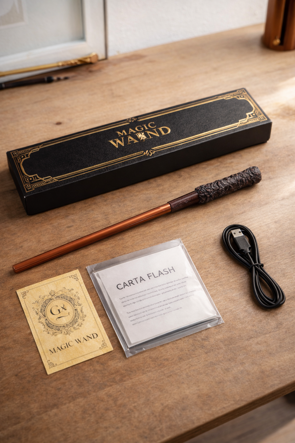 Bacchetta Magica con Fiamma Reale – Effetto Wow Istantaneo